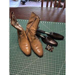 Vintage 1960 Paladium Designer Collection Leather Boots Size 8.5